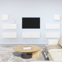 7 Piece TV Cabinet Set Grey Sonoma Engineered Wood