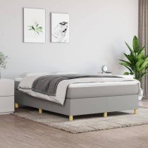 Box Spring Bed Frame Dark Grey 90x190 cm 3FT Single Fabric