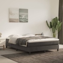 Box Spring Bed Frame Dark Grey 180x200 cm 6FT Super King Velvet