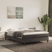 Box Spring Bed Frame Dark Grey 180x200 cm 6FT Super King Velvet