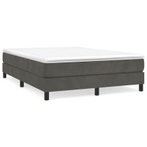 Box Spring Bed Frame Dark Grey 180x200 cm 6FT Super King Velvet