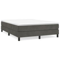 Box Spring Bed Frame Dark Grey 180x200 cm 6FT Super King Velvet