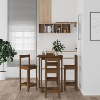 5 Piece Bar Set Solid Wood...