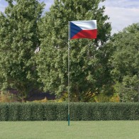 Czech Flag and Pole 5.55 m...
