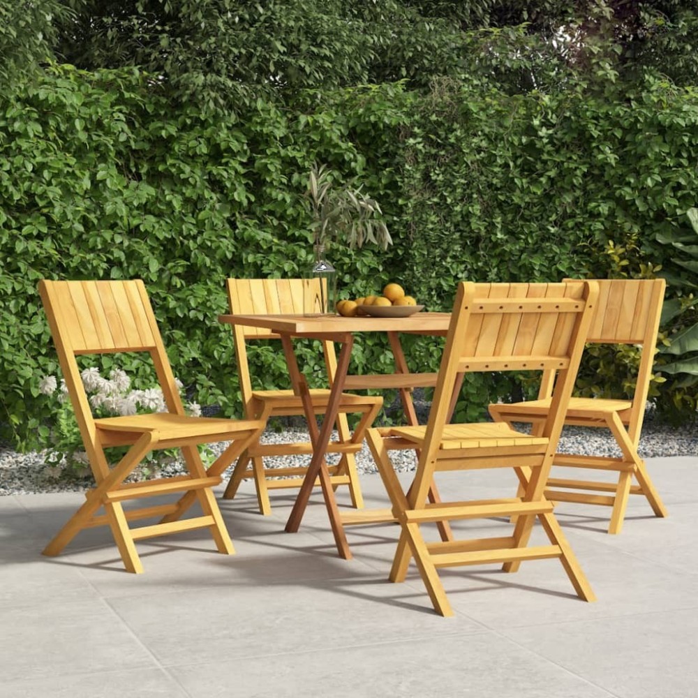 Folding Garden Chairs 2 pcs 55x61x90 cm Solid Wood Teak