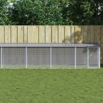 Chicken Cage with Roof Anthracite 803x98x90 cm Galvanised Steel
