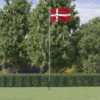Denmark Flag and Pole 6.23...