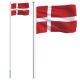 Denmark Flag and Pole 6.23 m Aluminium