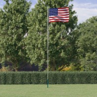 US Flag and Pole 6.23 m...
