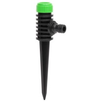 Rotating Sprinklers 6 pcs Green and Black 3x6x19.5 cm ABS & PP