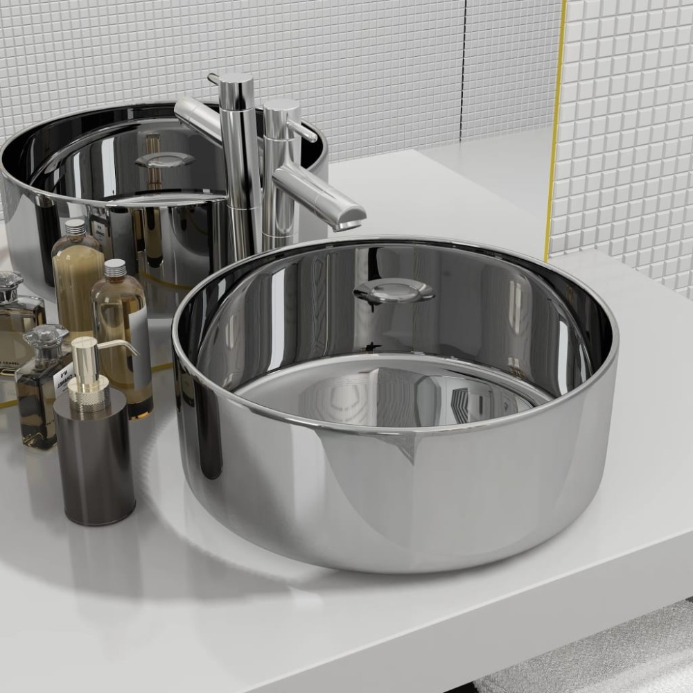 Wash Basin 40x15 cm Ceramic Gold