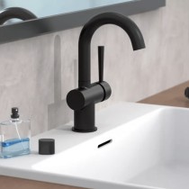 SCHÜTTE Basin Mixer CORNWALL with Lateral Handle Matte Black