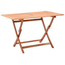 Folding Garden Table 120x70x75 cm Solid Eucalyptus Wood