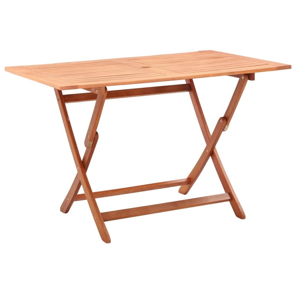 Folding Garden Table 120x70x75 cm Solid Eucalyptus Wood