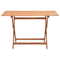 Folding Garden Table 120x70x75 cm Solid Eucalyptus Wood