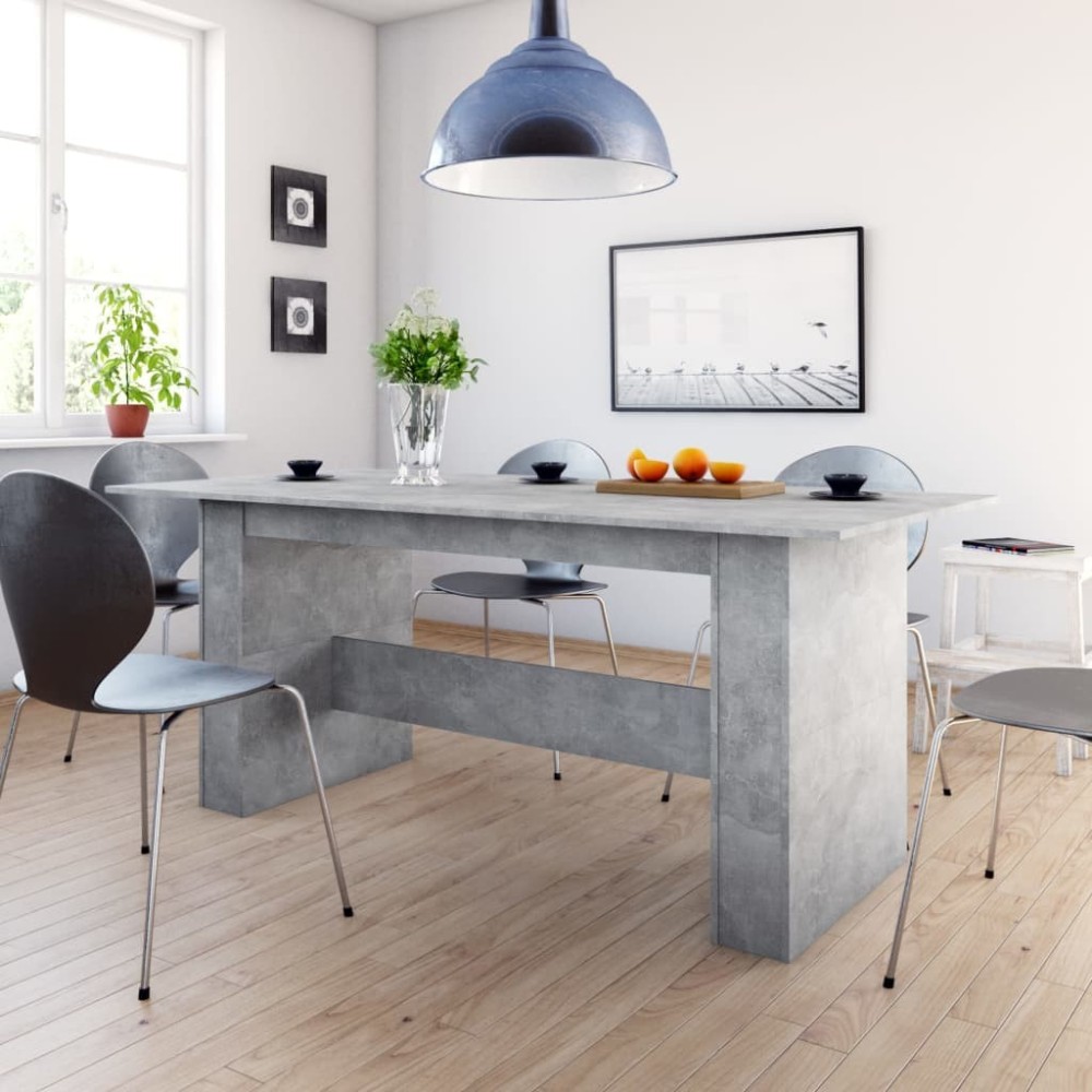Dining Table Brown Oak 180x90x76 cm Engineered Wood