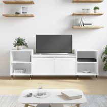 TV Cabinet Smoked Oak 160x35x55 cm Engineered Wood