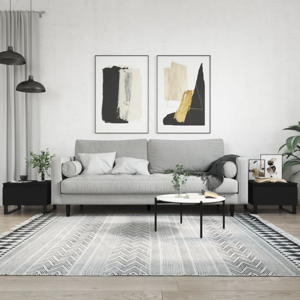 Coffee Tables 2 pcs Grey Sonoma 50x46x35 cm Engineered Wood
