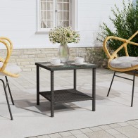 Side Table Black 45x45x45...