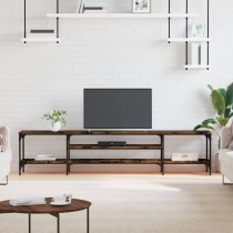 TV Cabinet Grey Sonoma 121x35x45 cm Engineered Wood&Iron