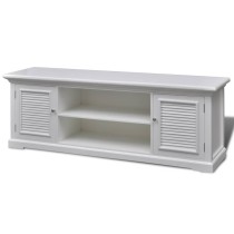 TV Stand White Wood