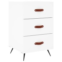 Bedside Cabinet White 40x40x66 cm Engineered Wood