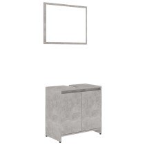 Bathroom Furniture Set White and Sonoma Oak Engineered Wood