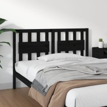 Bed Headboard White 155.5x4x100 cm Solid Wood Pine