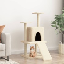 Cat Tree with Sisal Scratching Posts Dark Grey 110 cm