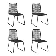 Outdoor Chairs 4 pcs Poly...