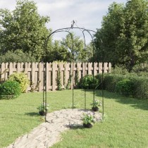 Garden Arch Black  180x255 cm Steel