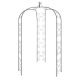 Garden Arch Black  180x255 cm Steel