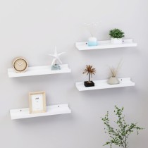 Wall Shelves 2 pcs Concrete Grey 40x9x3 cm