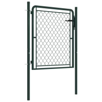 Garden Gate Steel 400x75 cm Green