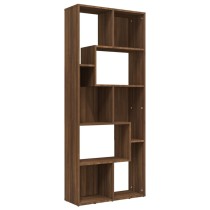 Book Cabinet Smoked Oak 67x24x161 cm Engineered Wood