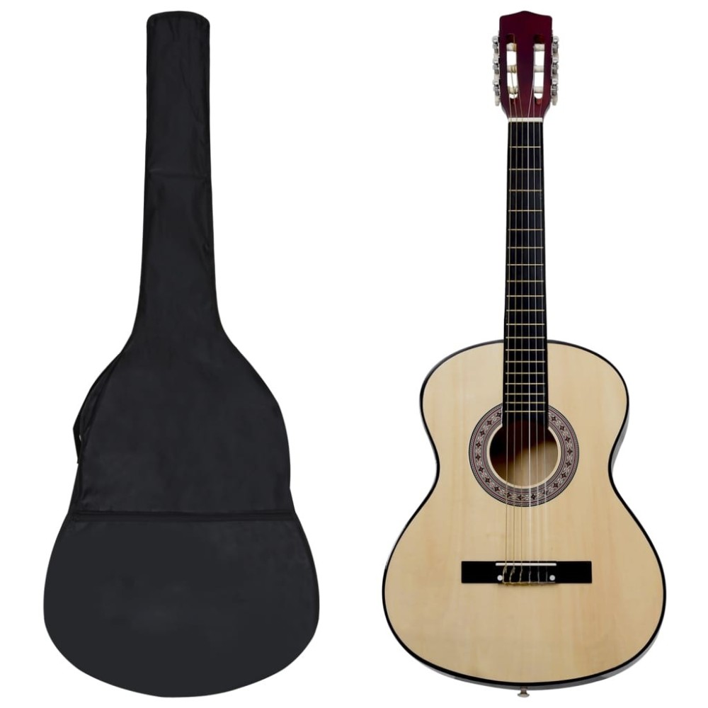 12-tlg. Klassikgitarren-Set für Anfänger Blau 4/4 39"