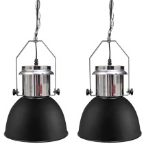 Ceiling Lamp 2 pcs Height-adjustable Modern White Metal