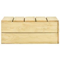 Garden Table 75x75x31 cm Impregnated Pinewood