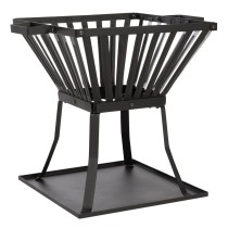 RedFire Fire Basket Denver Black Steel 39x39 cm 85015