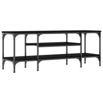 TV-Schrank Räuchereiche 100x35x45 cm Holzwerkstoff & Eisen