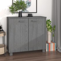 Sideboard HAMAR Light Grey 85x35x80 cm Solid Wood Pine