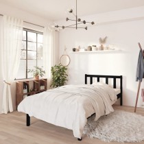 Bed Frame Solid Wood Pine 135x190 cm Double