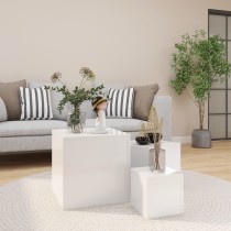 Side Tables 3 pcs Smoked Oak Engineered Wood