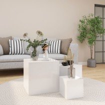 Side Tables 3 pcs Smoked Oak Engineered Wood