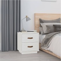 Bedside Cabinet Black 40x34x45 cm Solid Wood Pine