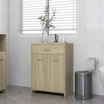 Badezimmerschrank Weiß 60x33x80 cm Holzwerkstoff