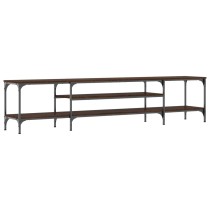 TV-Schrank Räuchereiche 100x35x45 cm Holzwerkstoff & Eisen