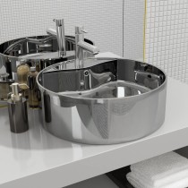 Wash Basin with Overflow 46.5x15.5 cm Ceramic Gold