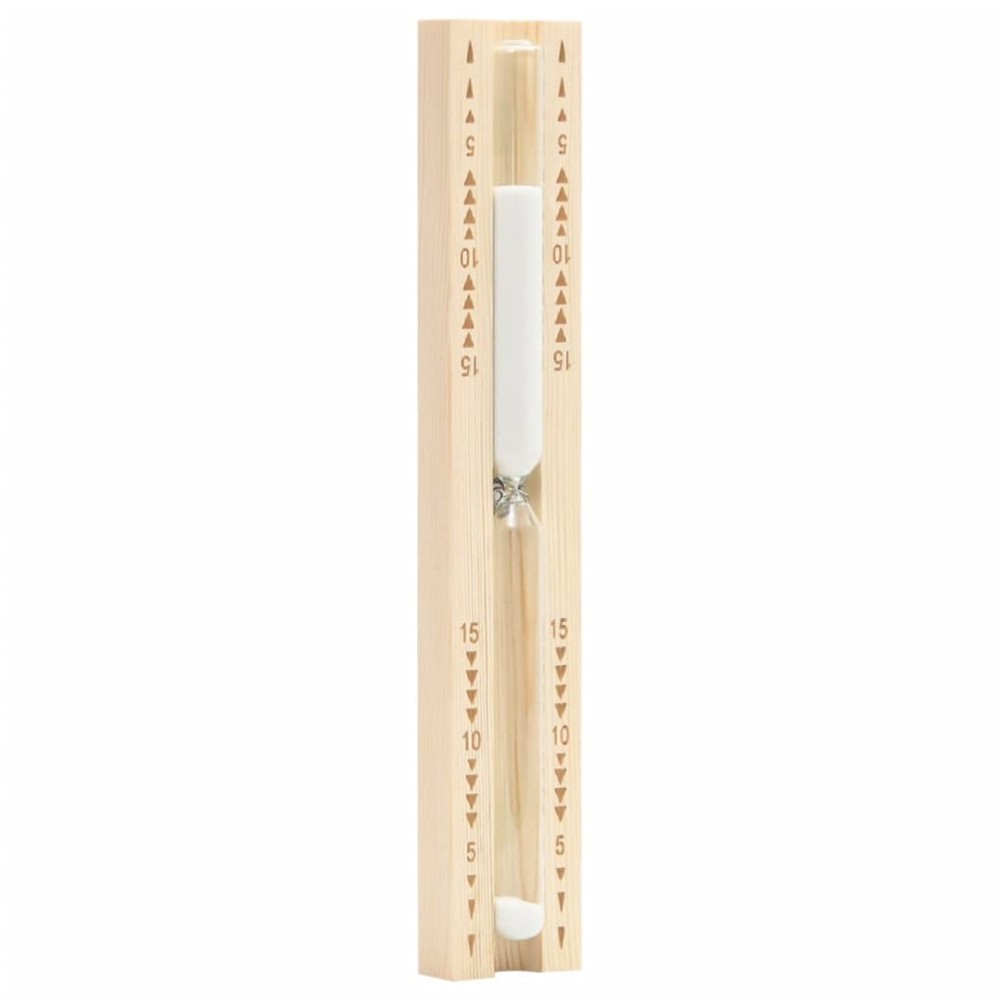 Sauna Sand Timer 15 Minutes Solid Wood Pine