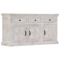 Sideboard White 65x30x75 cm Solid Mango Wood